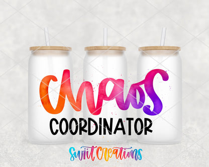 Chaos Coordinator UV DTF Transfer Tumbler Wrap | Colorful Mom Life | DTF226 - Swiit Creations