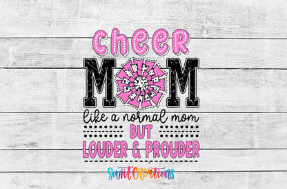 Cheer Mom Like a Normal Mom Only Louder UV DTF Cup Decal | UV1029 - Swiit Creations