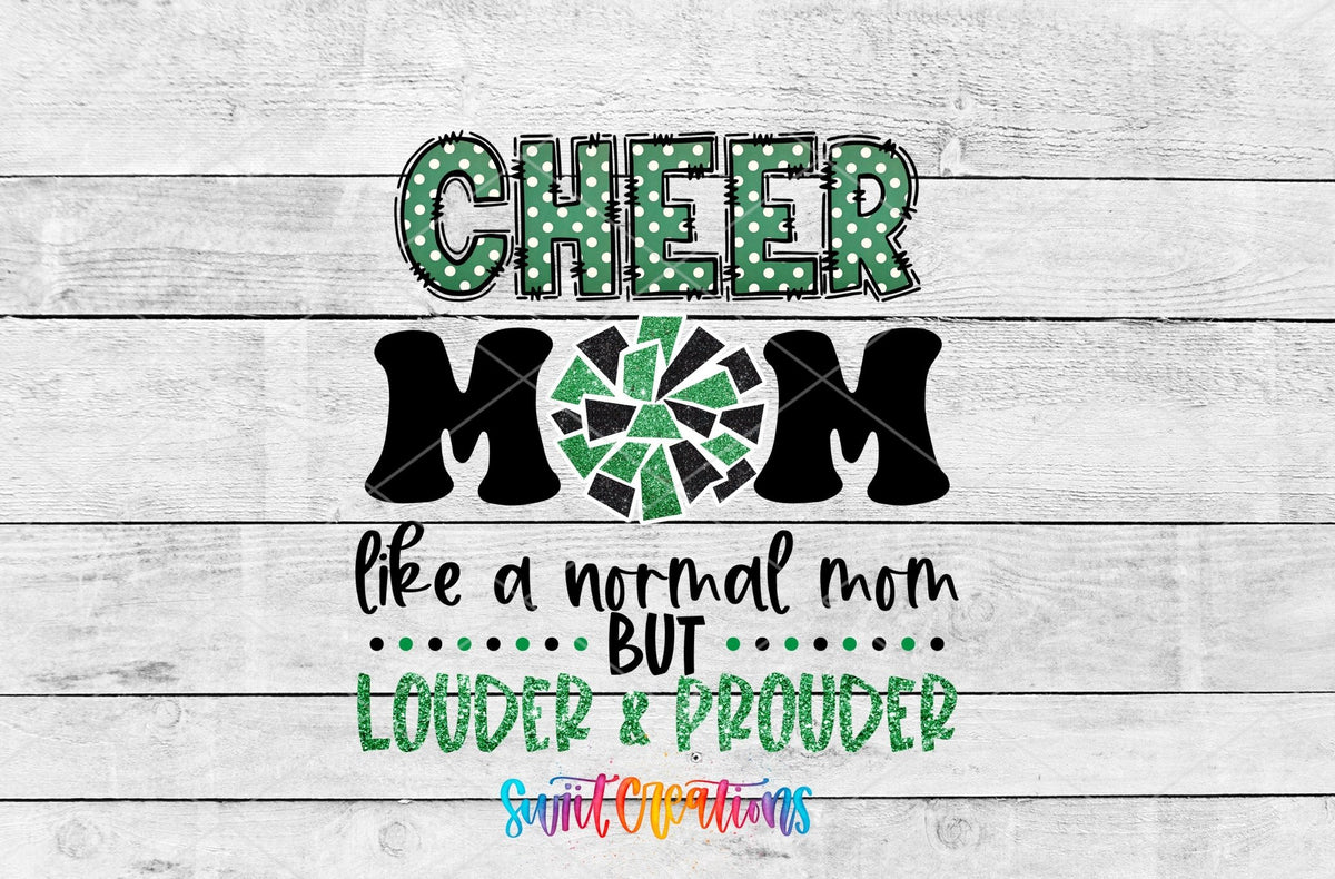 Cheer Mom Like a Normal Mom Only Louder UV DTF Cup Decal | UV1304 - Swiit Creations