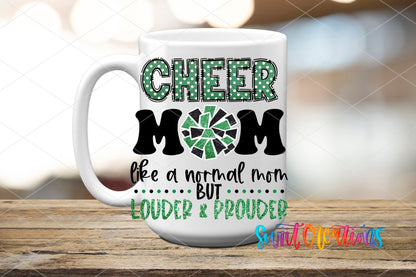 Cheer Mom Like a Normal Mom Only Louder UV DTF Cup Decal | UV1304 - Swiit Creations