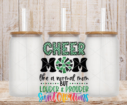Cheer Mom Like a Normal Mom Only Louder UV DTF Cup Decal | UV1304 - Swiit Creations