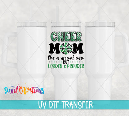 Cheer Mom Like a Normal Mom Only Louder UV DTF Cup Decal | UV1304 - Swiit Creations