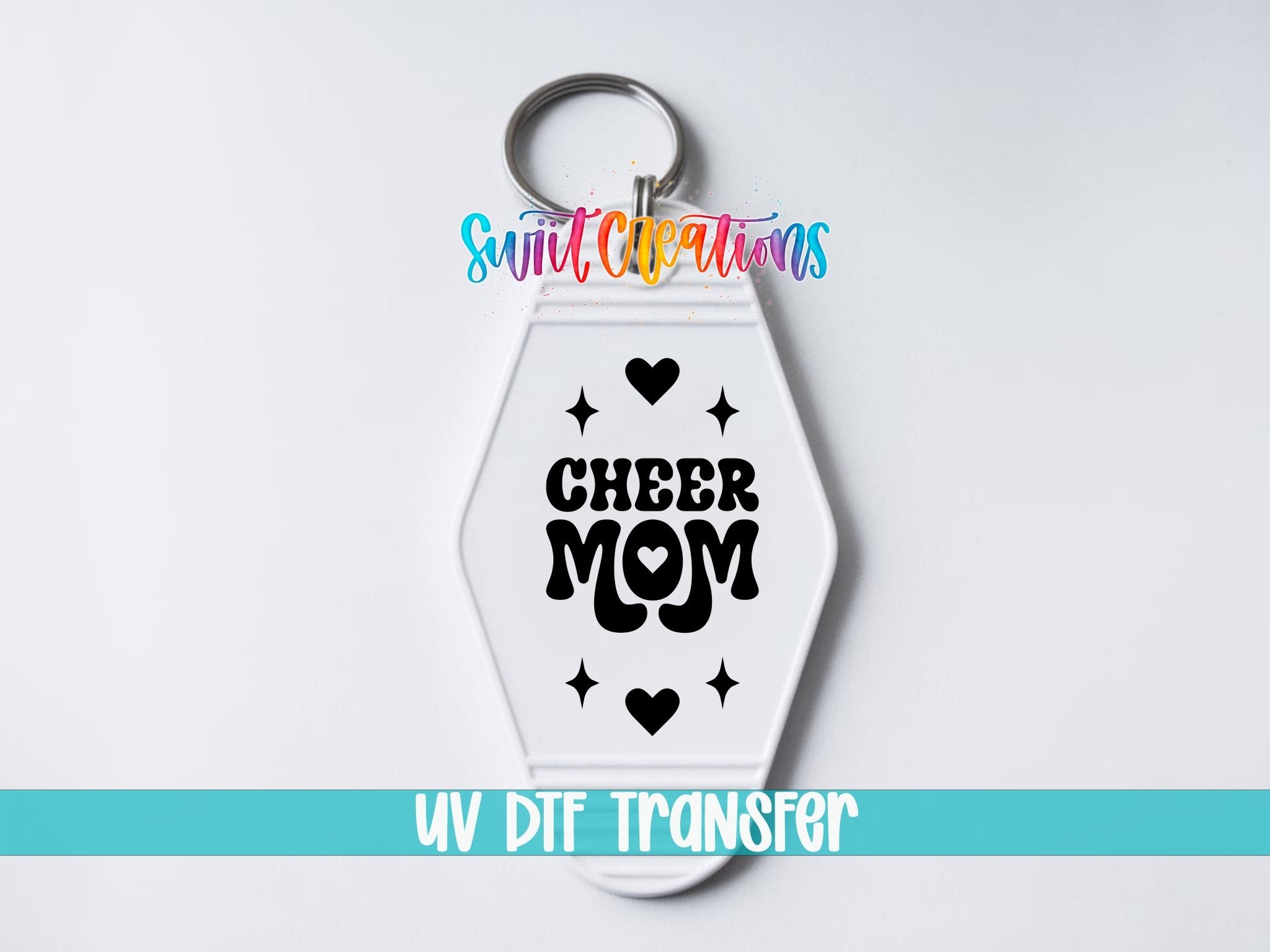 Cheer Mom Motel Keychain UV DTF Transfer | Cheerleading Mom Decal | MK2121 - Swiit Creations