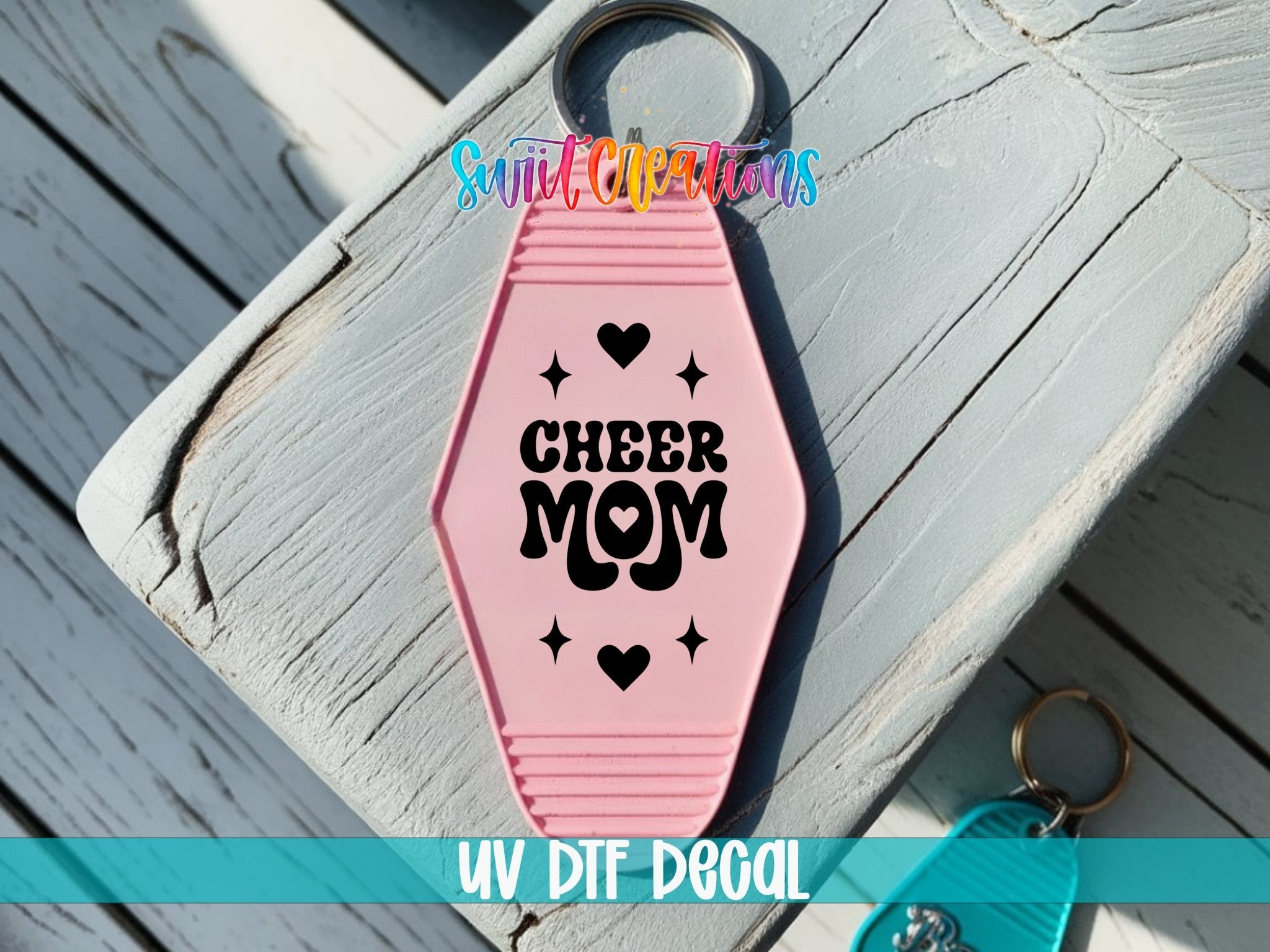 Cheer Mom Motel Keychain UV DTF Transfer | Cheerleading Mom Decal | MK2121 - Swiit Creations