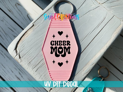 Cheer Mom Motel Keychain UV DTF Transfer | Cheerleading Mom Decal | MK2121 - Swiit Creations