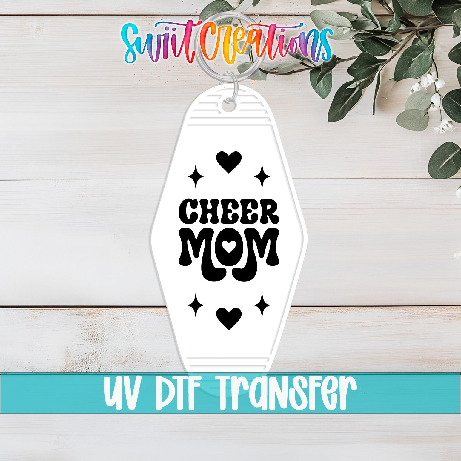 Cheer Mom Motel Keychain UV DTF Transfer | Cheerleading Mom Decal | MK2121 - Swiit Creations