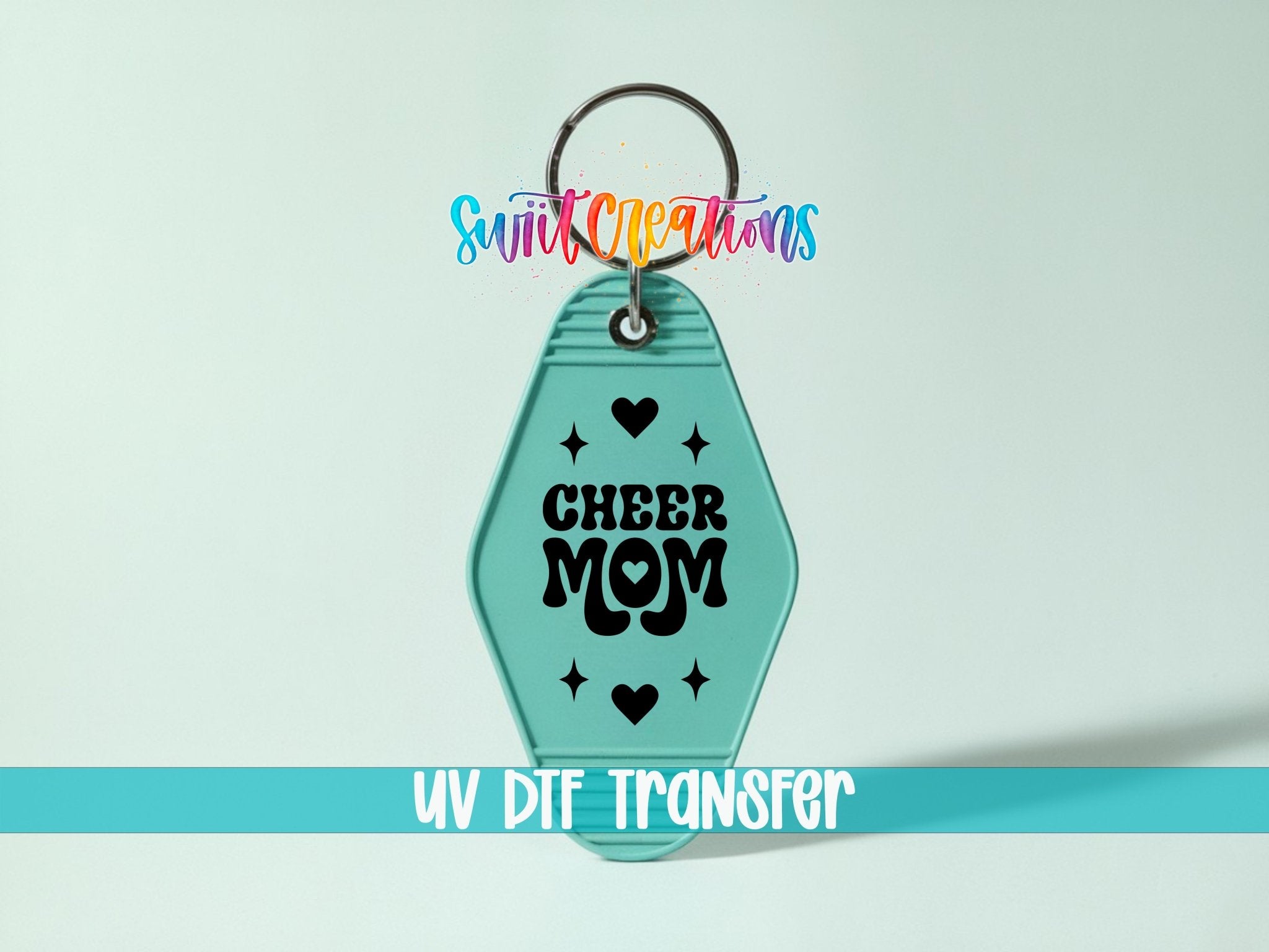 Cheer Mom Motel Keychain UV DTF Transfer | Cheerleading Mom Decal | MK2121 - Swiit Creations