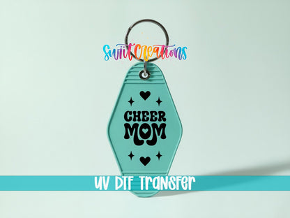 Cheer Mom Motel Keychain UV DTF Transfer | Cheerleading Mom Decal | MK2121 - Swiit Creations