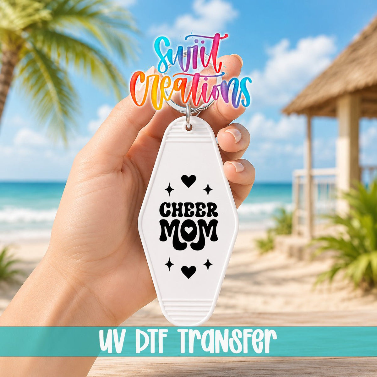 Cheer Mom Motel Keychain UV DTF Transfer | Cheerleading Mom Decal | MK2121 - Swiit Creations
