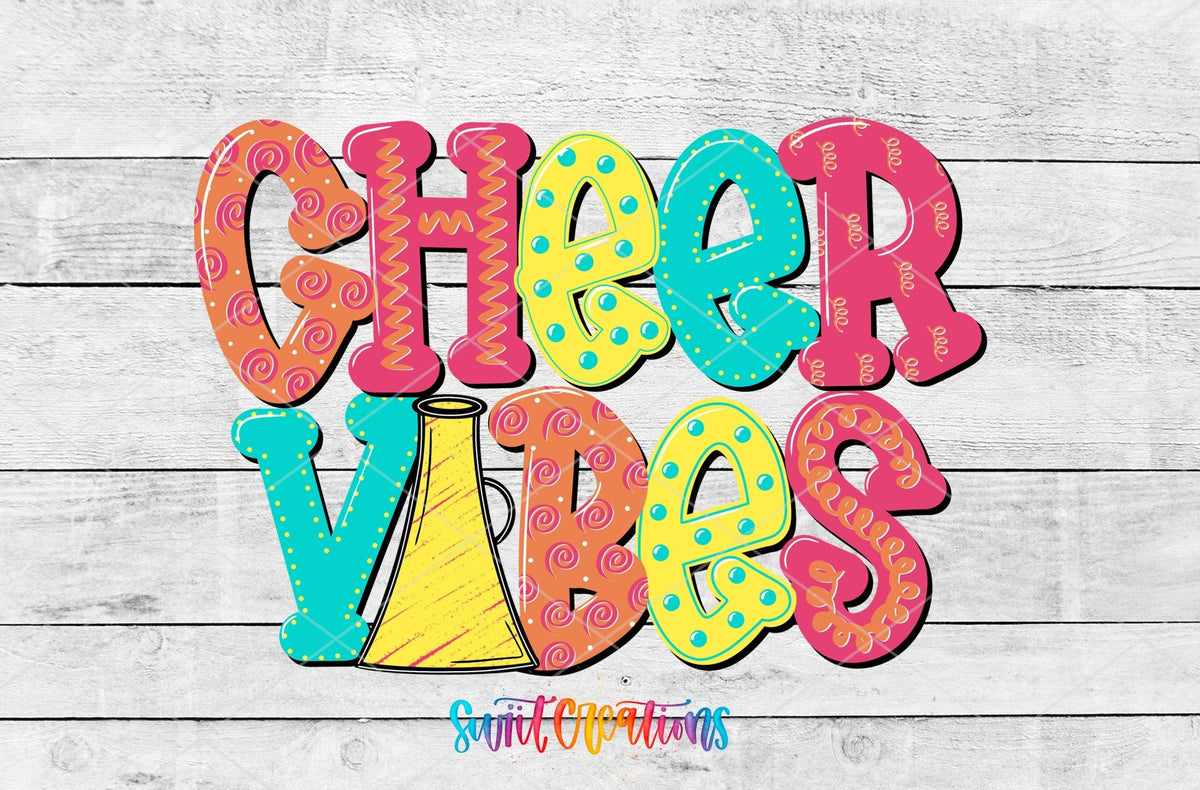 Cheer Vibes UV DTF Decal | UV1138 - Swiit Creations