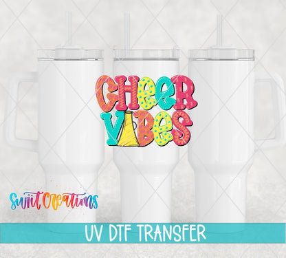 Cheer Vibes UV DTF Decal | UV1138 - Swiit Creations