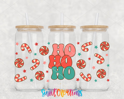 Christmas Candy Cane and Stars UV DTF Wrap | DTF208 - Swiit Creations
