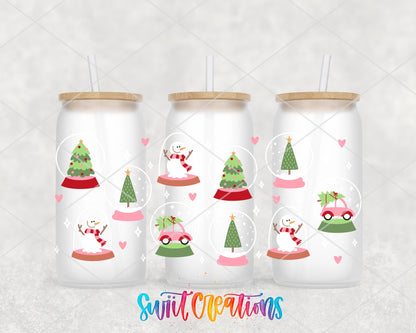Christmas Snow Globes UV DTF Transfer Tumbler Wrap | DTF192 - Swiit Creations