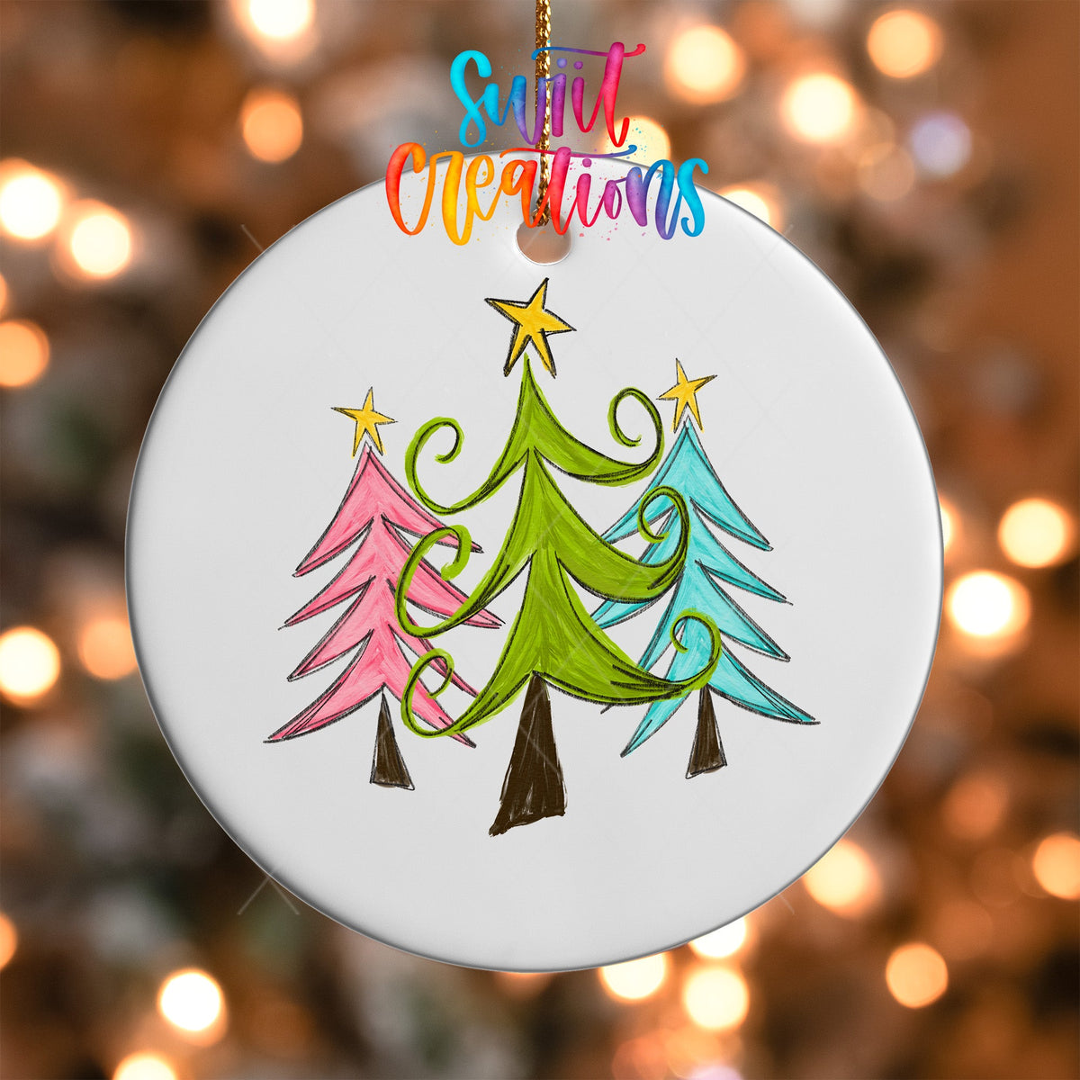 Christmas UV DTF Ornament Transfer | O-1158 - Swiit Creations