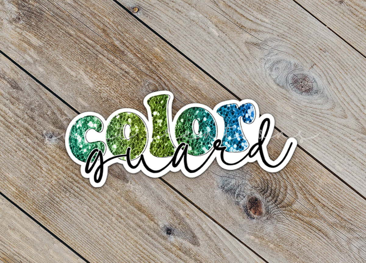 Color Guard Glitter Sticker SS323 - Swiit Creations