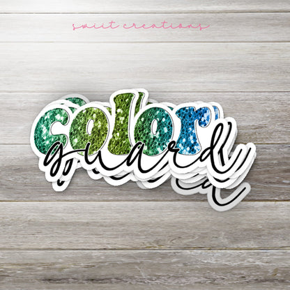 Color Guard Glitter Sticker SS323 - Swiit Creations