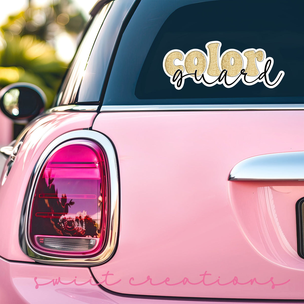Color Guard Gold Glitter Sticker SS966 - Swiit Creations