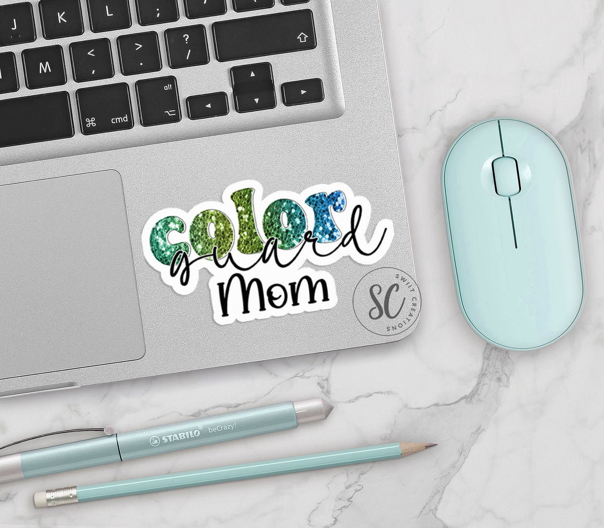 Color Guard Mom Sticker SS344 - Swiit Creations