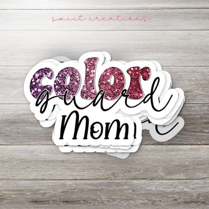 Color Guard Mom Sticker SS693 - Swiit Creations