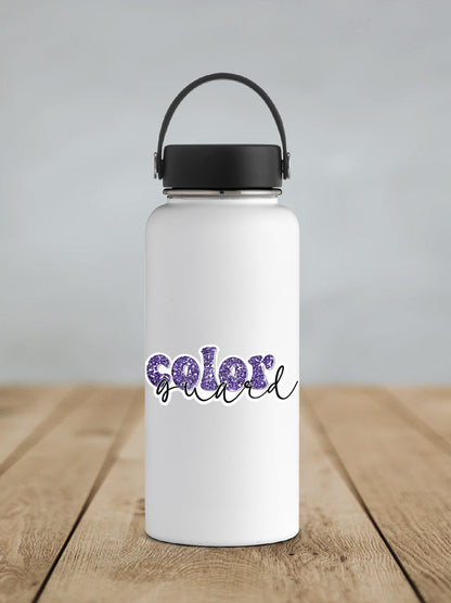 Color Guard Purple Glitter Sticker SS738 - Swiit Creations