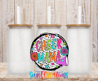 Colorful Proud Cheer Mama UV DTF Cup Decal | UV1031 - Swiit Creations