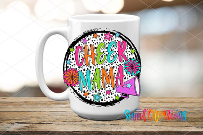 Colorful Proud Cheer Mama UV DTF Cup Decal | UV1031 - Swiit Creations