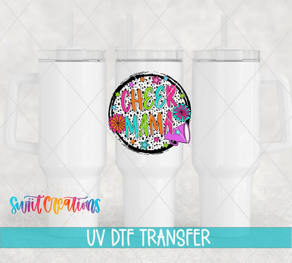 Colorful Proud Cheer Mama UV DTF Cup Decal | UV1031 - Swiit Creations