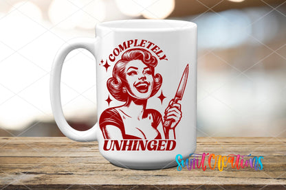 Completely Unhinged UV DTF Cup Decal | UV881 - Swiit Creations