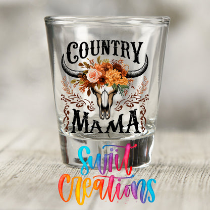 Country Mama UV DTF Shot Glass Transfer | SG1301 - Swiit Creations