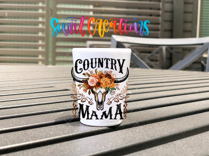 Country Mama UV DTF Shot Glass Transfer | SG1301 - Swiit Creations