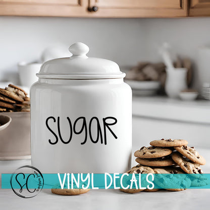 Custom Vinyl Labels for Home Organization | Kitchen, Pantry, Bathroom Decals | Personalized Jar & Bin Stickers | PL14 - Swiit Creations