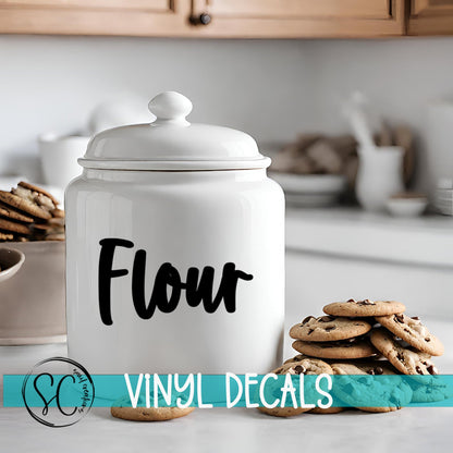 Custom Vinyl Labels for Home Organization | Kitchen, Pantry, Bathroom Decals | Personalized Jar & Bin Stickers | PL15 - Swiit Creations