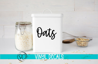 Custom Vinyl Labels for Home Organization | Kitchen, Pantry, Bathroom Decals | Personalized Jar & Bin Stickers | PL18 - Swiit Creations