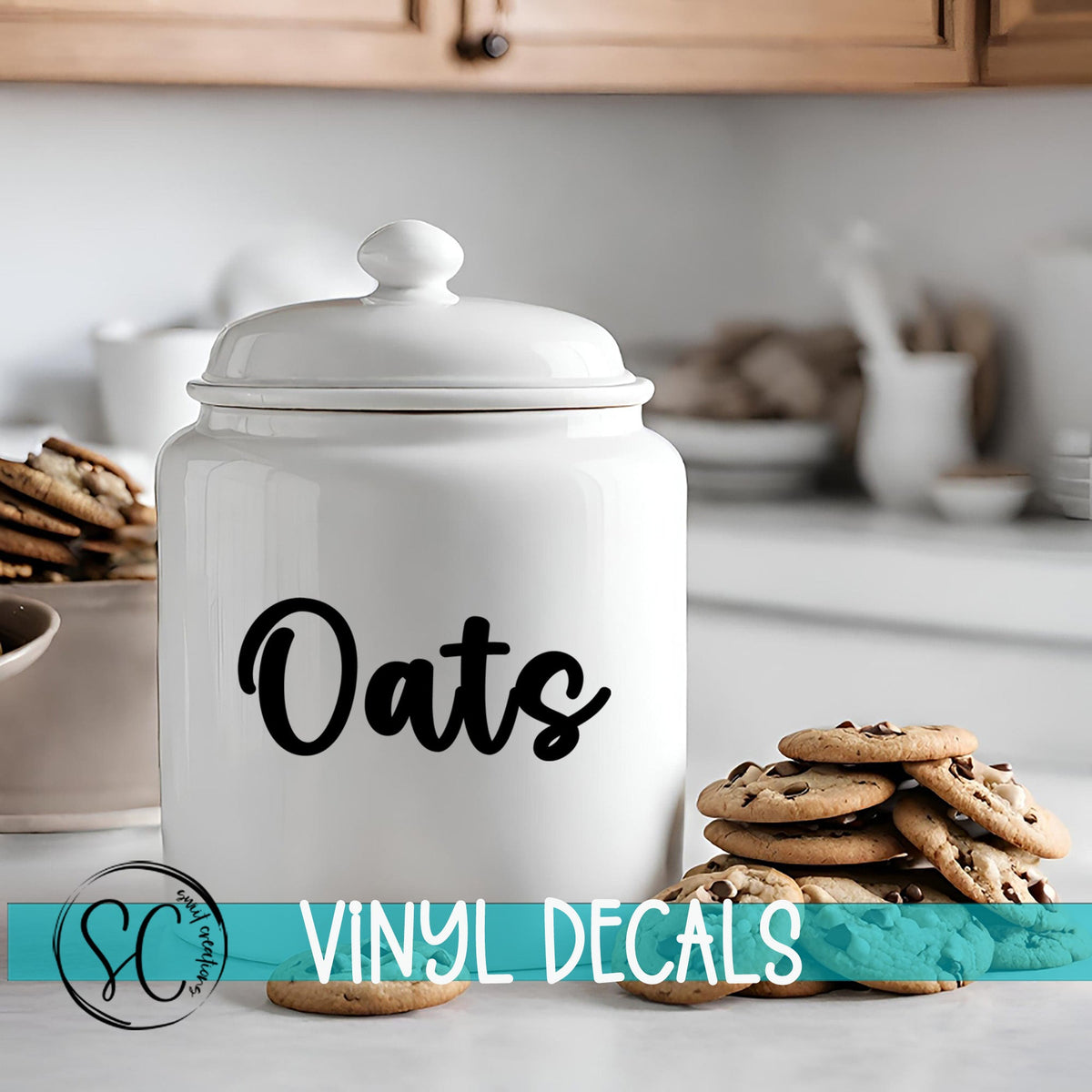 Custom Vinyl Labels for Home Organization | Kitchen, Pantry, Bathroom Decals | Personalized Jar & Bin Stickers | PL21 - Swiit Creations