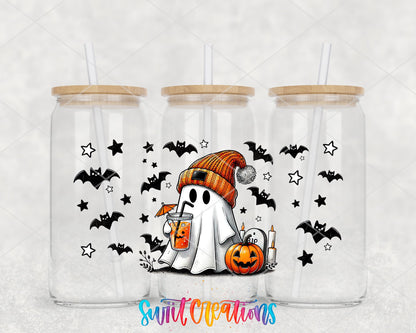 Cute Ghost Halloween UV DTF Transfer Tumbler Wrap | DTF011 - Swiit Creations