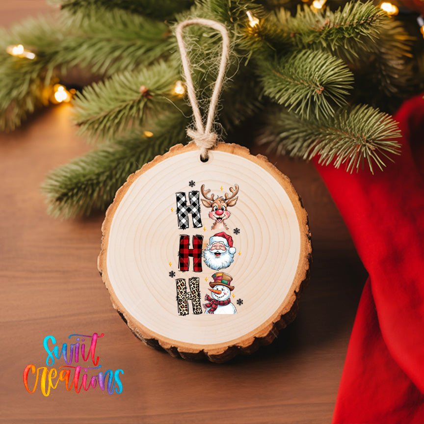 Cute Santa Snowman Merry Christmas UV DTF Ornament Transfer | O-1204 - Swiit Creations