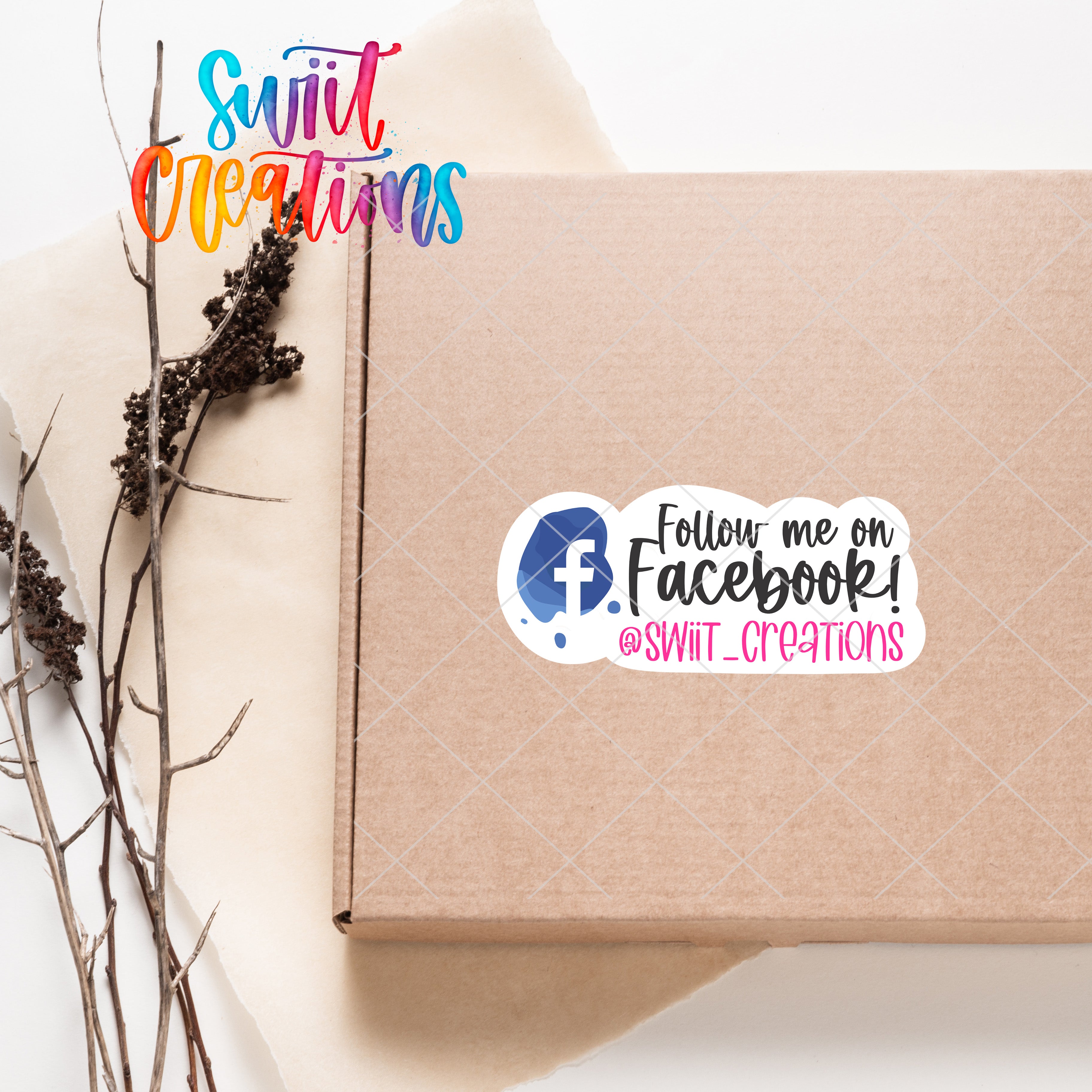 a box that has a sticker on it