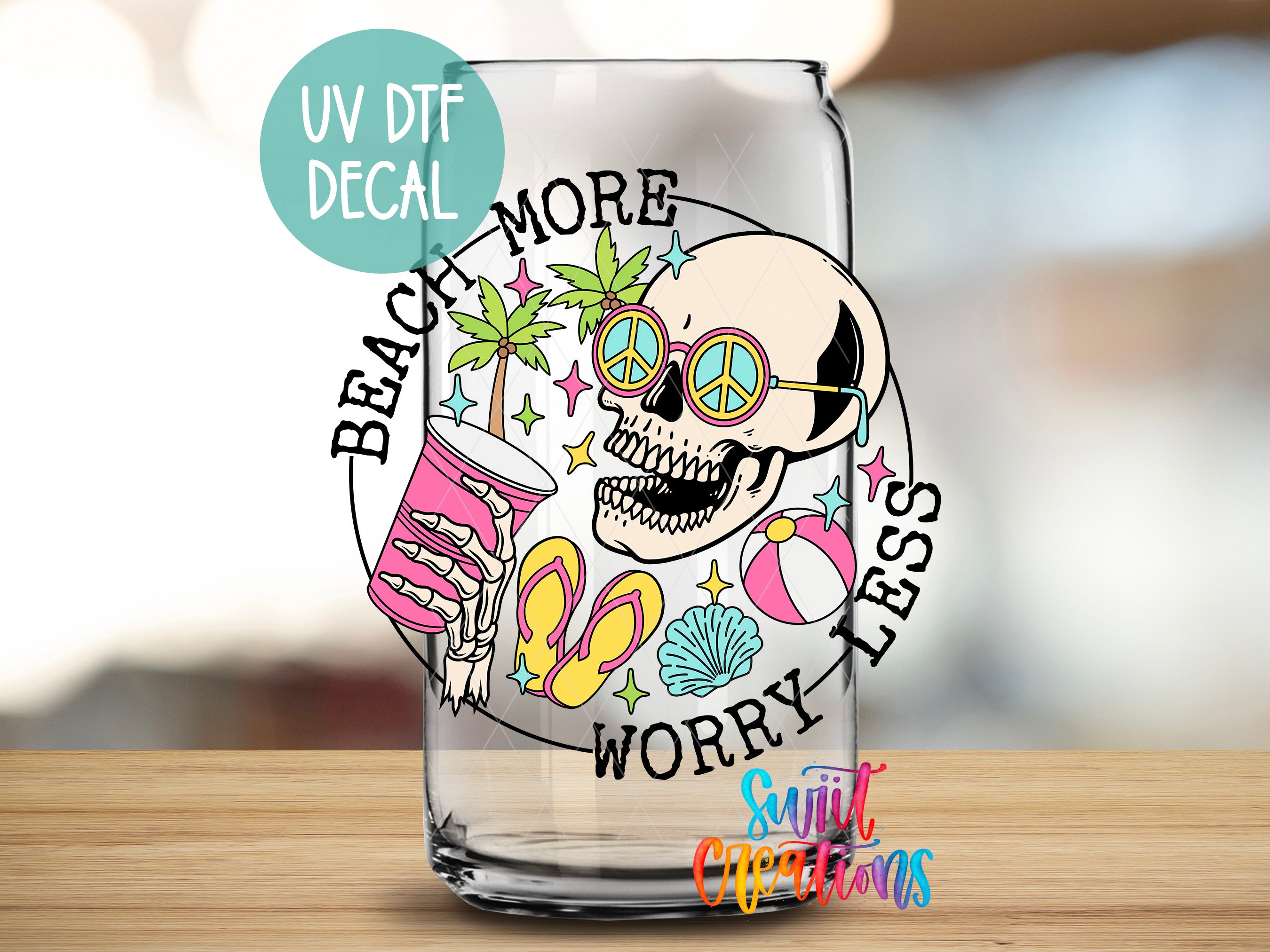 a shot glass with a skull on it