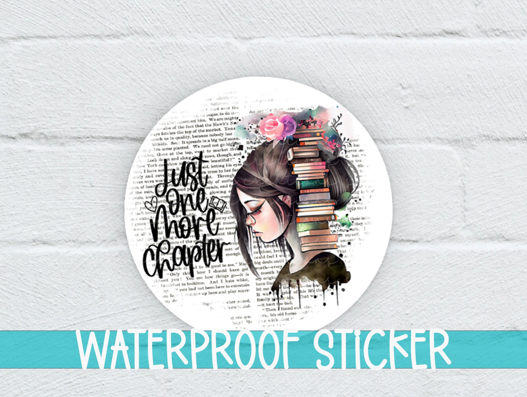 a picture of a girl with a book on her head