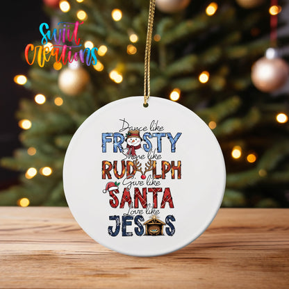 Dance Like Frosty Christmas UV DTF Ornament Transfer | O-1205 - Swiit Creations