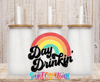 Day Drinkin' UV DTF Cup Decal | UV658 - Swiit Creations