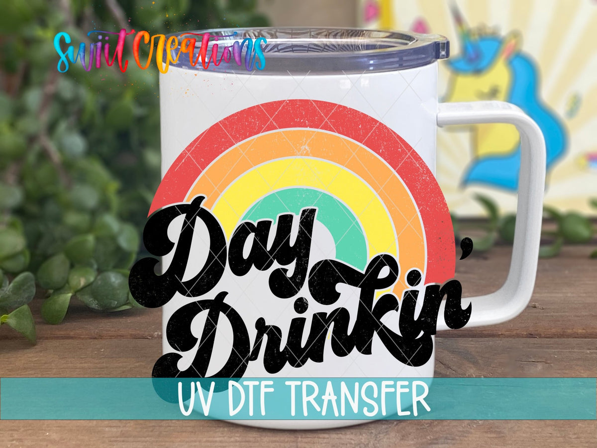 Day Drinkin' UV DTF Cup Decal | UV658 - Swiit Creations