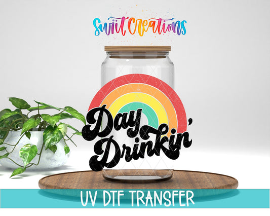 Day Drinkin' UV DTF Cup Decal | UV658 - Swiit Creations
