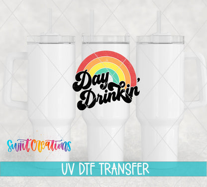 Day Drinkin' UV DTF Cup Decal | UV658 - Swiit Creations
