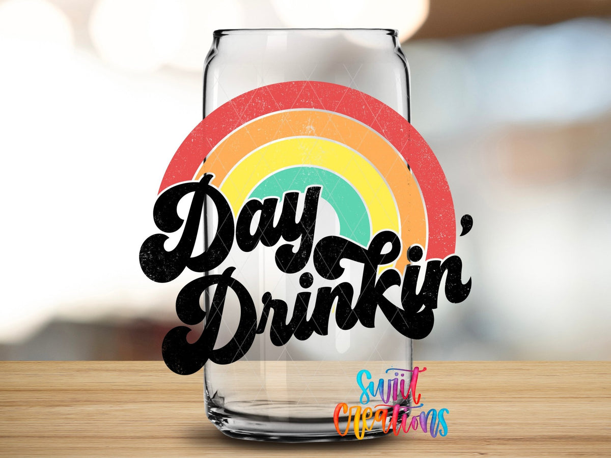 Day Drinkin' UV DTF Cup Decal | UV658 - Swiit Creations