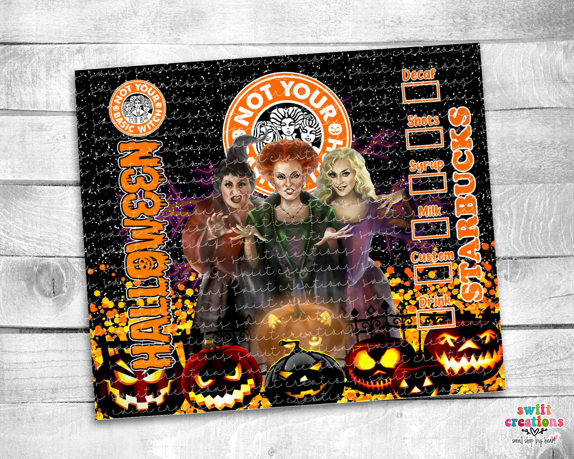 HP SBUX Halloween Tumbler (T369)