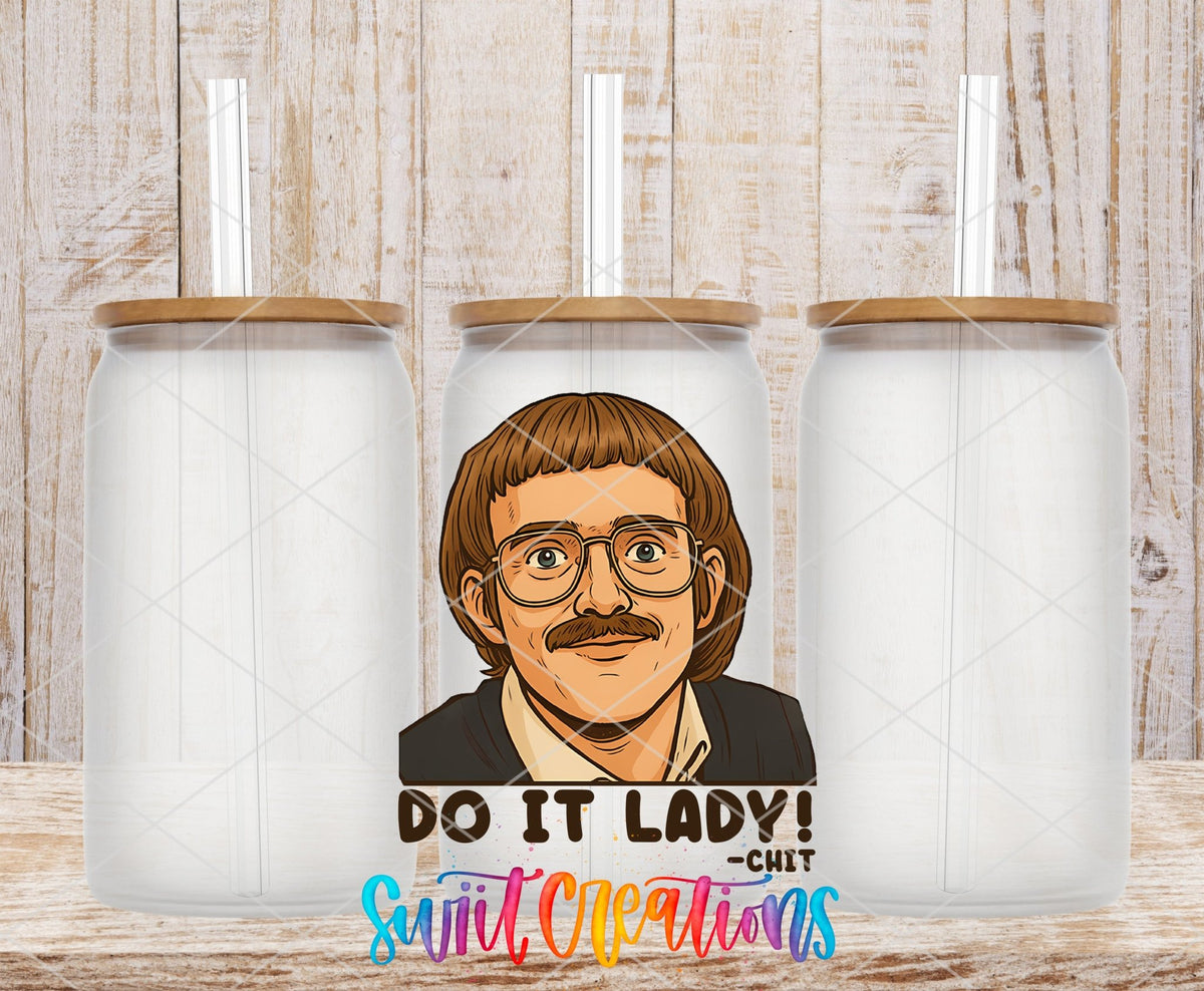 Do It Lady! UV DTF Decal | Funny Retro Humor Decal | UV1537 - Swiit Creations
