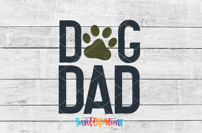 Dog Dad Paw Print UV DTF Cup Decal | UV160 - Swiit Creations