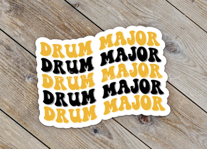 Drum Major Sticker Black and Gold SS720 - Swiit Creations
