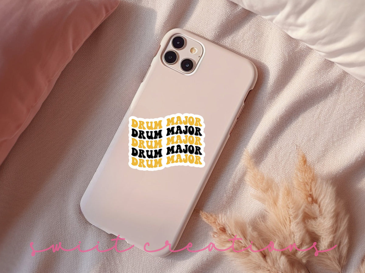 Drum Major Sticker Black and Gold SS720 - Swiit Creations